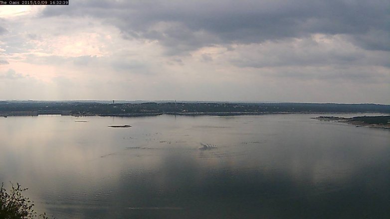 Lake Travis webcam, October 9, 2015 3:40 PM CT