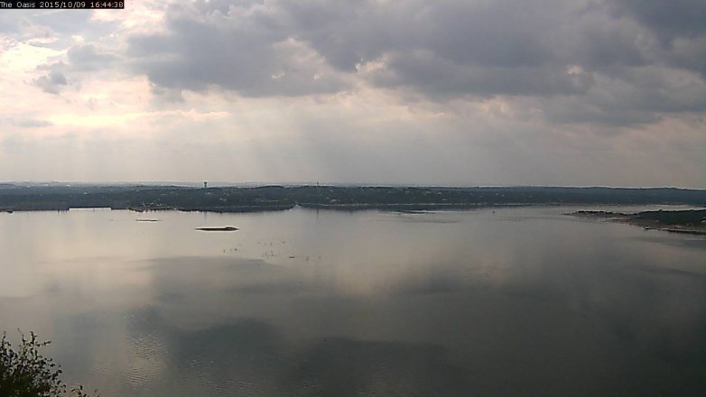 Lake Travis webcam, October 9, 2015 3:50 PM CT