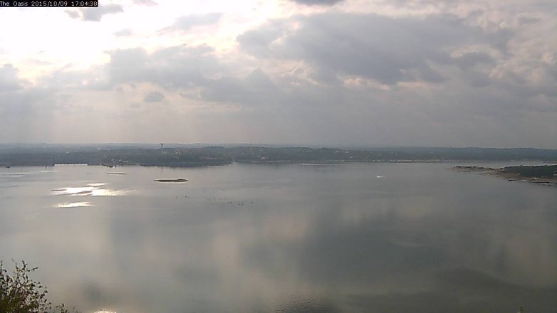 Lake Travis webcam, October 9, 2015 4:10 PM CT