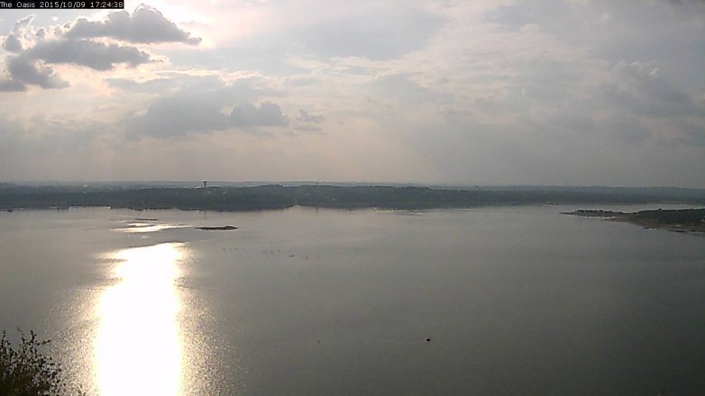 Lake Travis webcam, October 9, 2015 4:30 PM CT