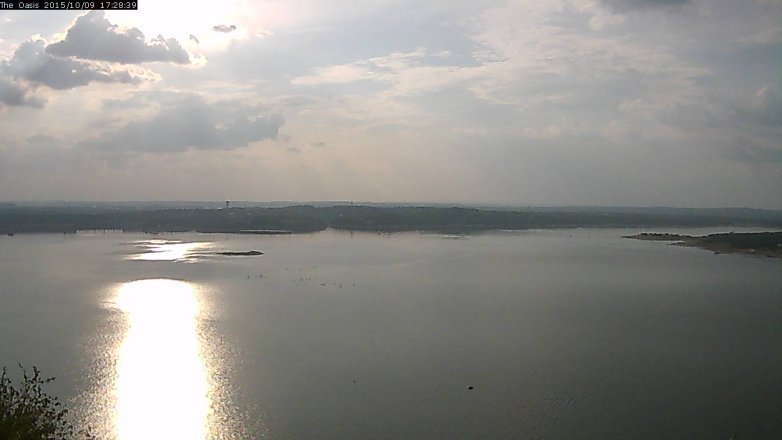 Lake Travis webcam, October 9, 2015 4:35 PM CT