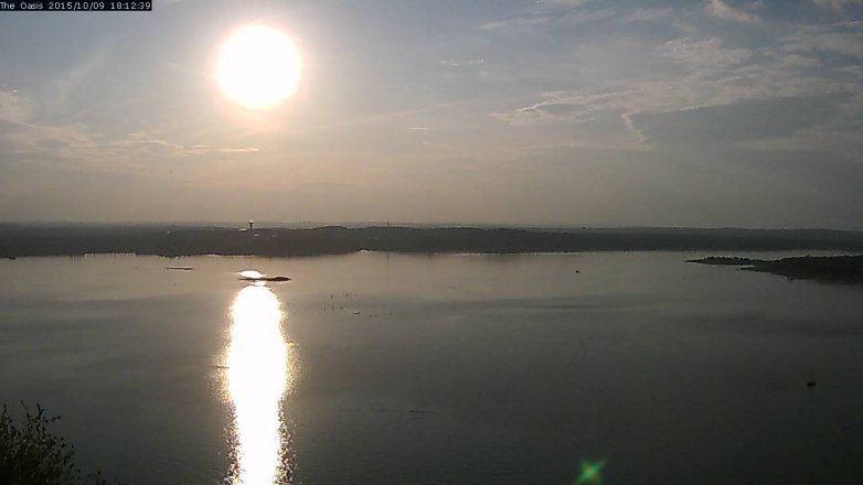 Lake Travis webcam, October 9, 2015 5:20 PM CT