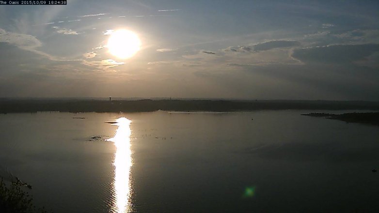 Lake Travis webcam, October 9, 2015 5:30 PM CT
