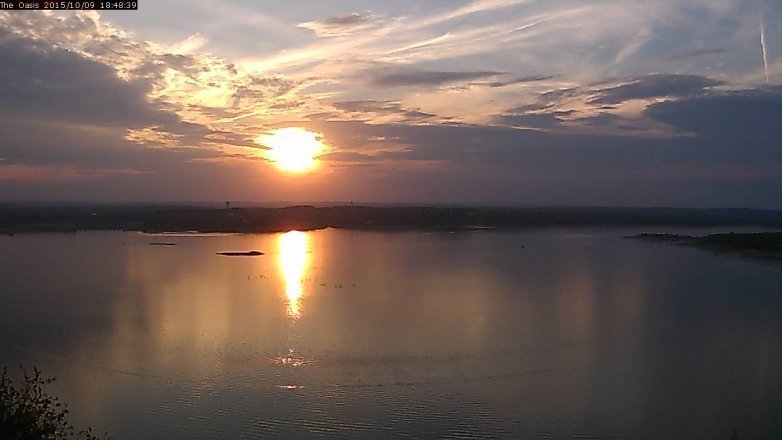 Lake Travis webcam, October 9, 2015 5:55 PM CT