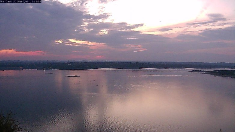 Lake Travis webcam, October 9, 2015 6:25 PM CT