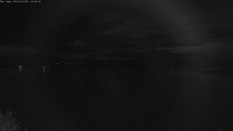 Lake Travis webcam, October 9, 2015 6:50 PM CT