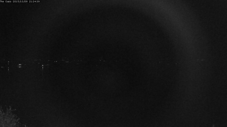 Lake Travis webcam, October 9, 2015 8:30 PM CT