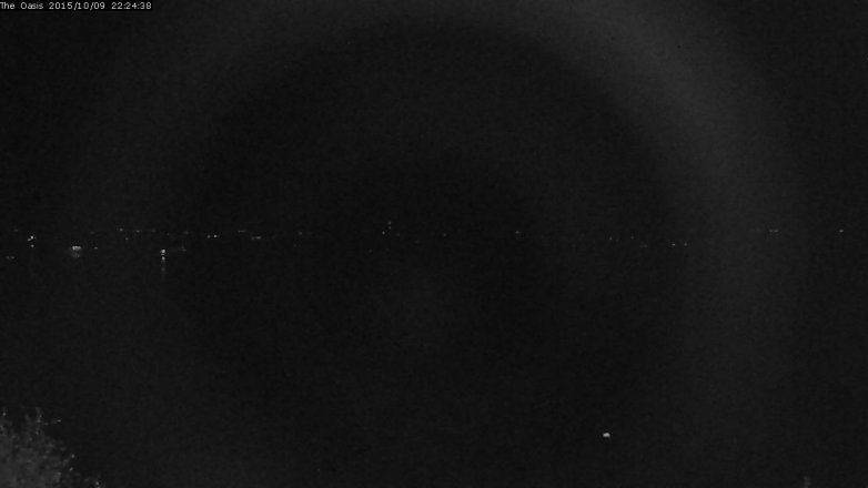 Lake Travis webcam, October 9, 2015 9:30 PM CT