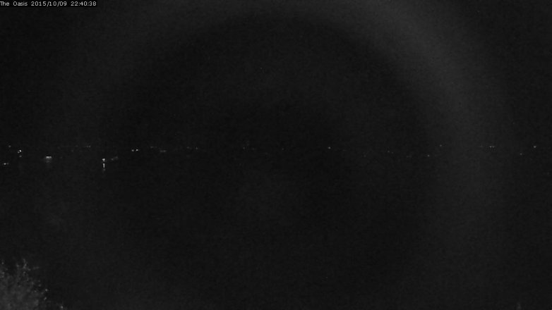 Lake Travis webcam, October 9, 2015 9:45 PM CT