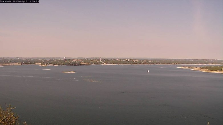 Lake Travis webcam, October 10, 2015 10:00 AM CT
