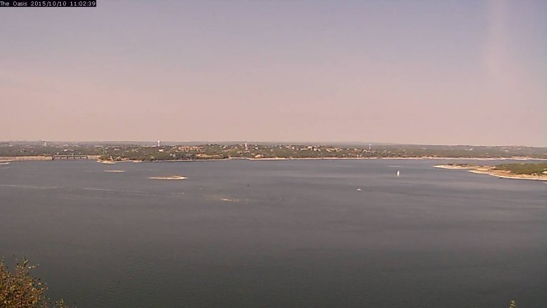 Lake Travis webcam, October 10, 2015 10:10 AM CT