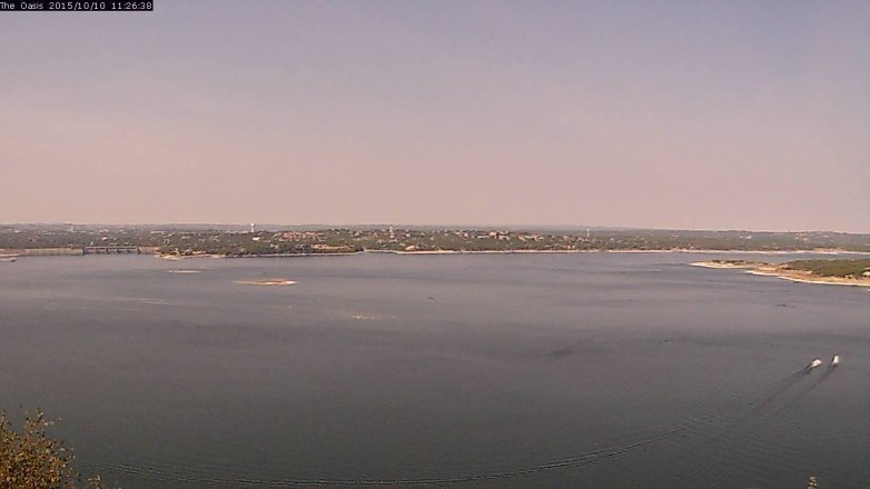 Lake Travis webcam, October 10, 2015 10:35 AM CT