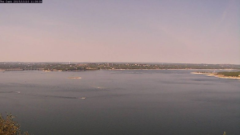 Lake Travis webcam, October 10, 2015 10:45 AM CT
