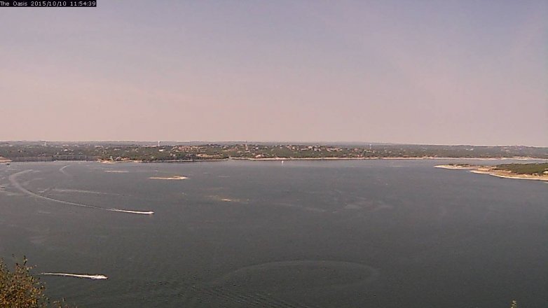 Lake Travis webcam, October 10, 2015 11:00 AM CT