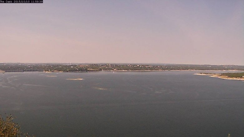 Lake Travis webcam, October 10, 2015 11:05 AM CT