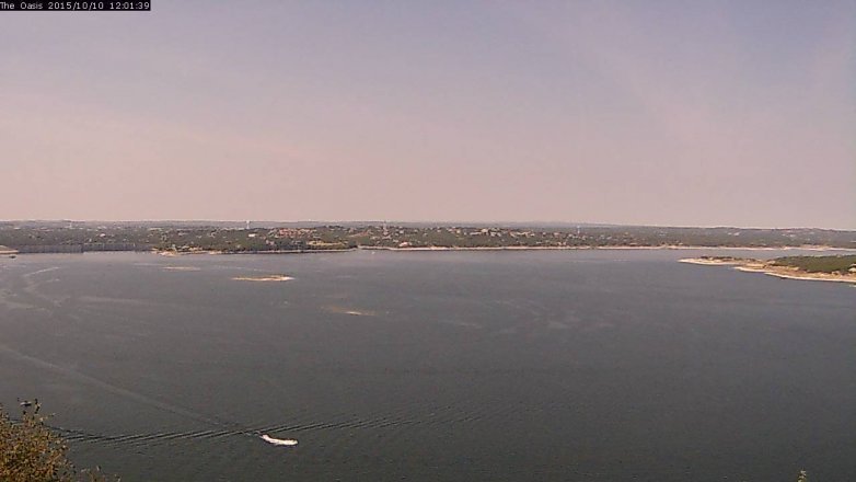 Lake Travis webcam, October 10, 2015 11:10 AM CT