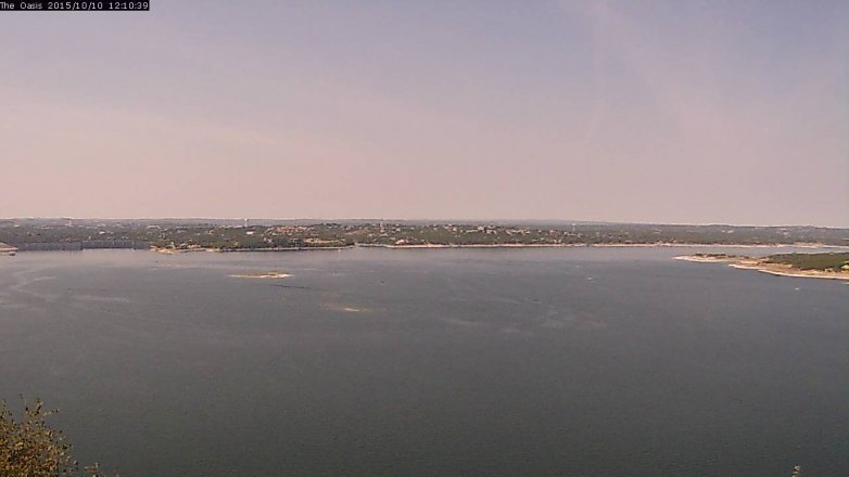 Lake Travis webcam, October 10, 2015 11:20 AM CT