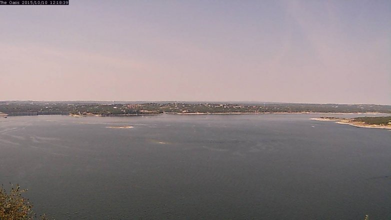 Lake Travis webcam, October 10, 2015 11:25 AM CT