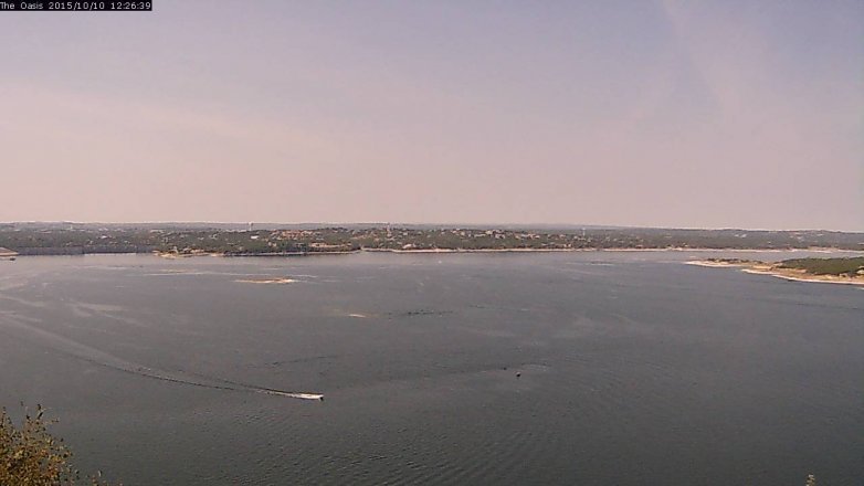 Lake Travis webcam, October 10, 2015 11:30 AM CT
