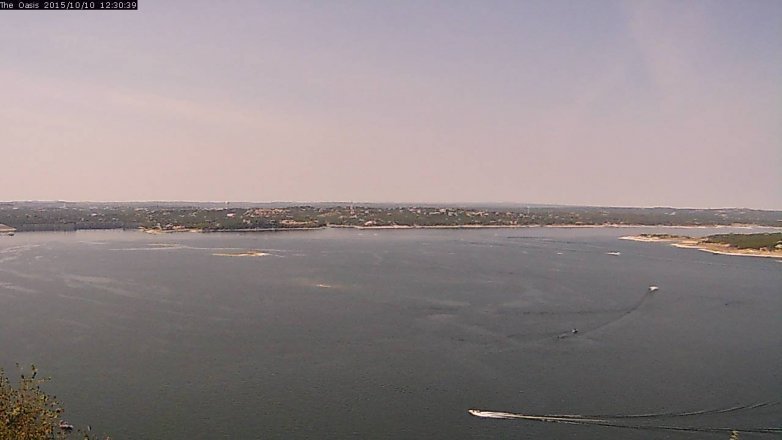 Lake Travis webcam, October 10, 2015 11:35 AM CT