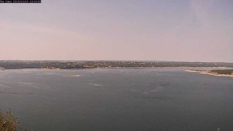 Lake Travis webcam, October 10, 2015 11:40 AM CT