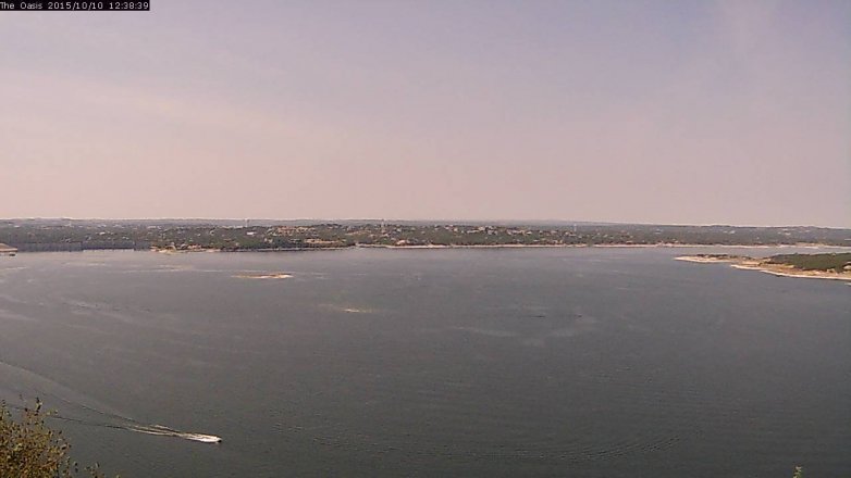Lake Travis webcam, October 10, 2015 11:45 AM CT