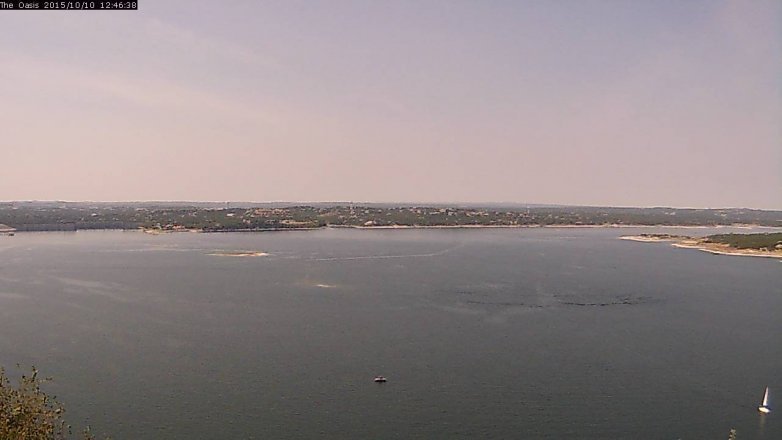 Lake Travis webcam, October 10, 2015 11:55 AM CT