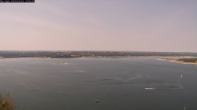 Lake Travis webcam, October 10, 2015 12:00 PM CT