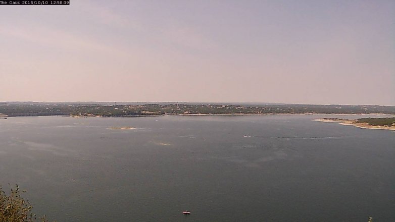 Lake Travis webcam, October 10, 2015 12:05 PM CT