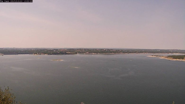 Lake Travis webcam, October 10, 2015 12:10 PM CT