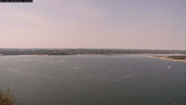 Lake Travis webcam, October 10, 2015 12:15 PM CT