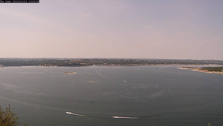 Lake Travis webcam, October 10, 2015 12:30 PM CT