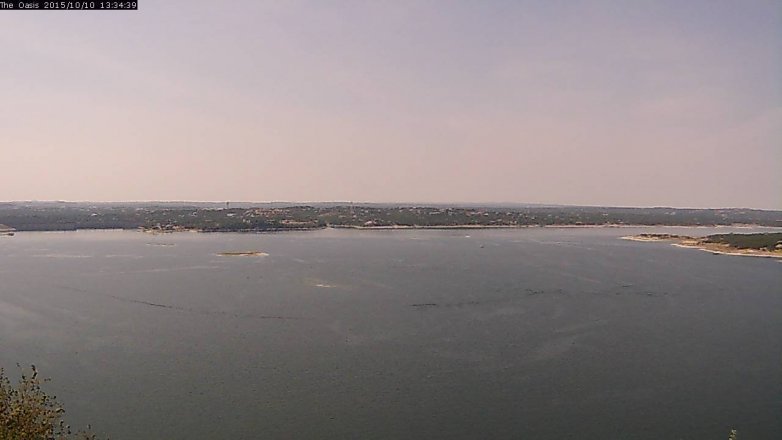 Lake Travis webcam, October 10, 2015 12:40 PM CT