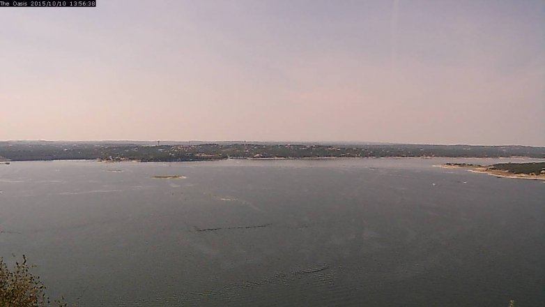 Lake Travis webcam, October 10, 2015 1:05 PM CT