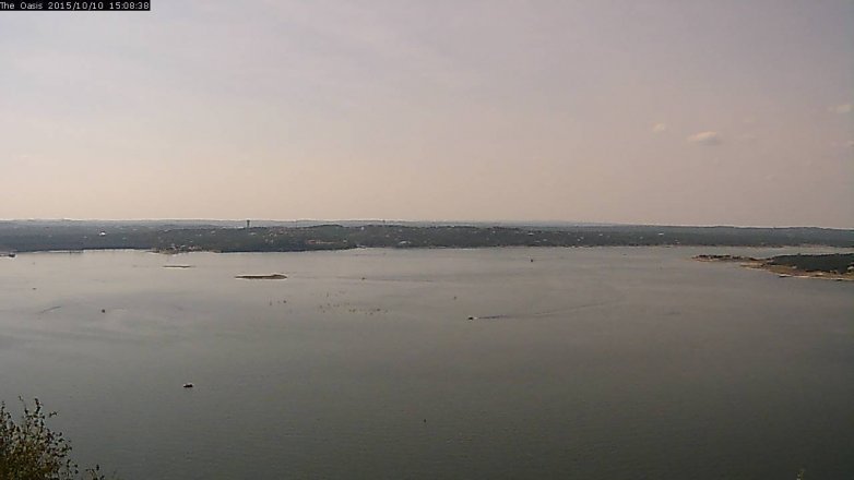 Lake Travis webcam, October 10, 2015 2:15 PM CT