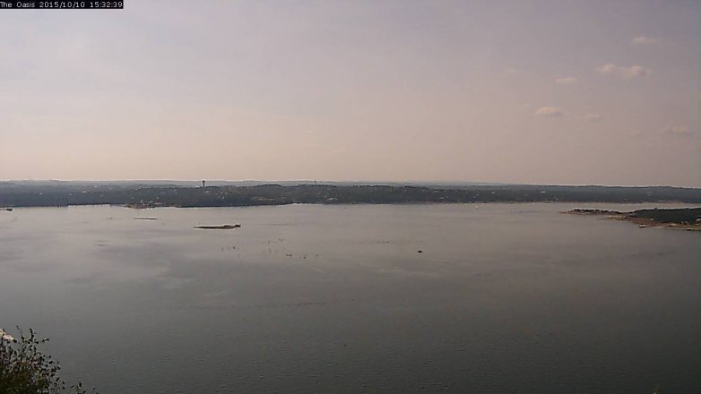 Lake Travis webcam, October 10, 2015 2:40 PM CT