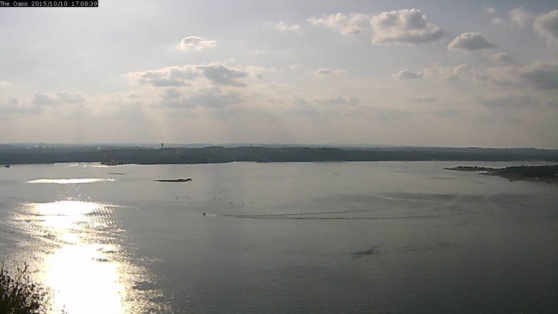 Lake Travis webcam, October 10, 2015 4:15 PM CT