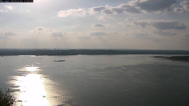 Lake Travis webcam, October 10, 2015 4:30 PM CT