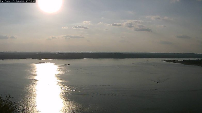 Lake Travis webcam, October 10, 2015 4:55 PM CT
