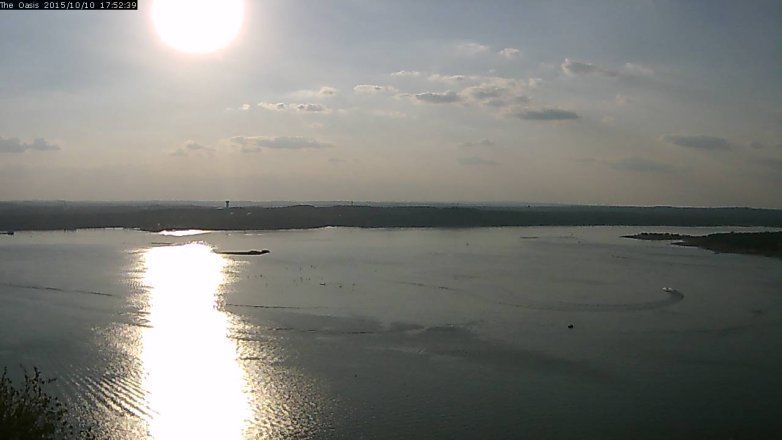 Lake Travis webcam, October 10, 2015 5:05 PM CT