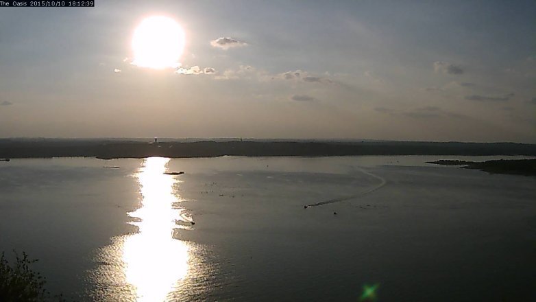 Lake Travis webcam, October 10, 2015 5:20 PM CT