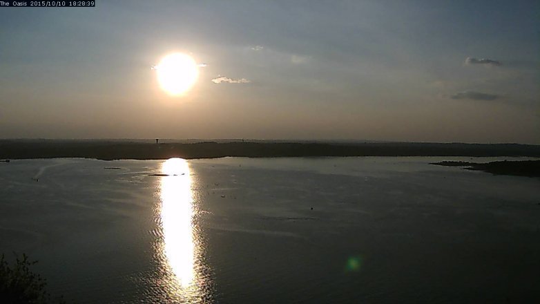 Lake Travis webcam, October 10, 2015 5:35 PM CT
