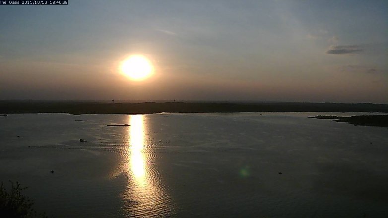 Lake Travis webcam, October 10, 2015 5:45 PM CT