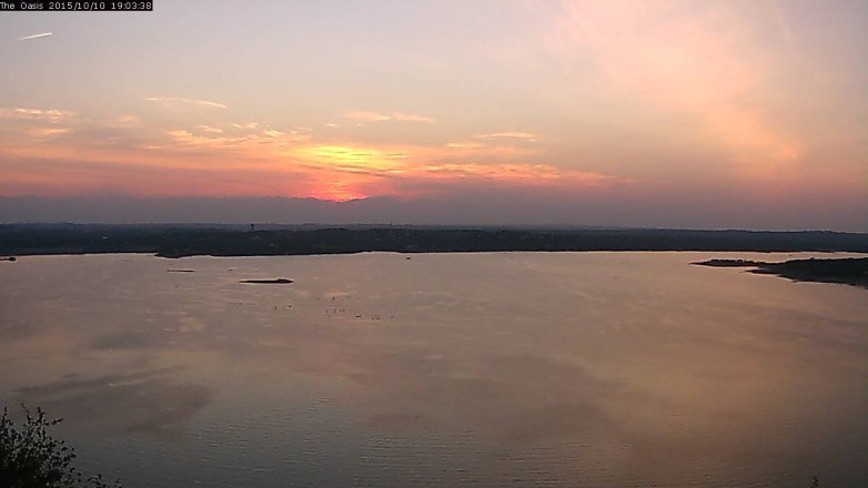 Lake Travis webcam, October 10, 2015 6:10 PM CT