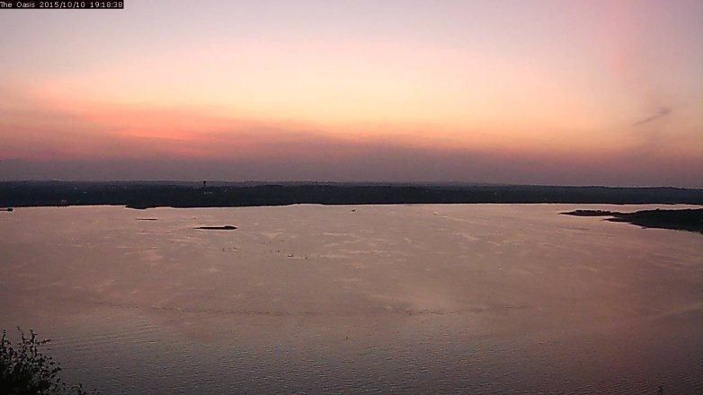 Lake Travis webcam, October 10, 2015 6:25 PM CT