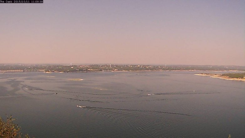 Lake Travis webcam, October 11, 2015 10:15 AM CT