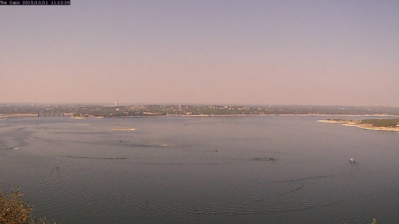 Lake Travis webcam, October 11, 2015 10:20 AM CT