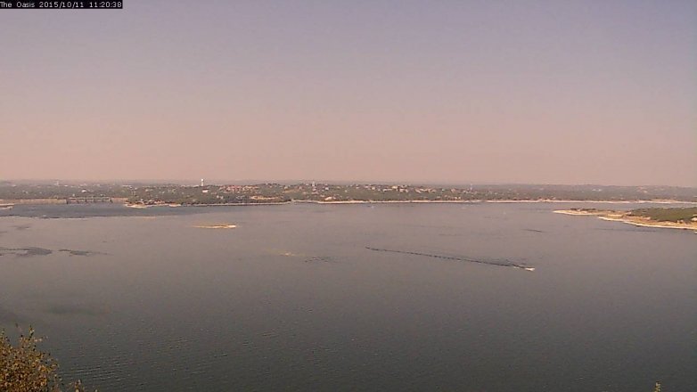 Lake Travis webcam, October 11, 2015 10:25 AM CT