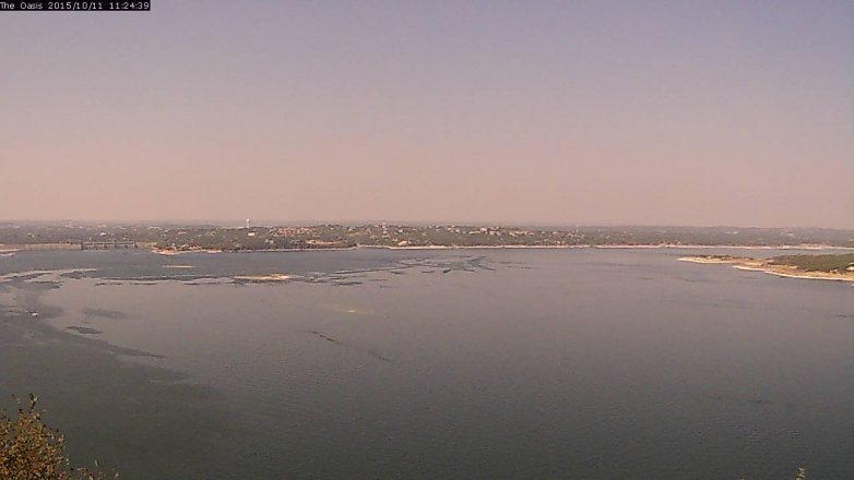Lake Travis webcam, October 11, 2015 10:30 AM CT
