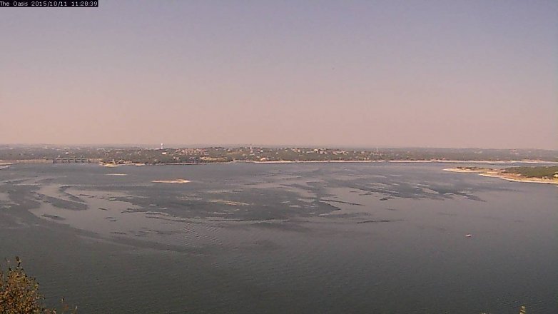 Lake Travis webcam, October 11, 2015 10:35 AM CT